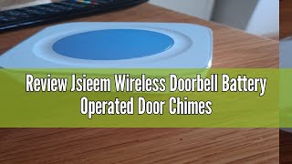 Review Jsieem Wireless Doorbell Battery Operated Door Chimes & Bells at 1200 Feet with Flashing Ligh