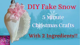 How to make fake snow | easy faux snow | Faux snow tutorial