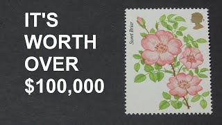 The Valuable Rose Stamp Worth A Fortune  #philately #stamps #philatelic #money #stampcollecting