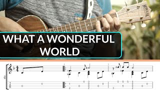 What a Wonderful World - Louis Armstrong | Ukulele Fingerstyle TAB || Grade 3+