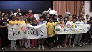 Kyle Busch Visits George B. Swift Specialty School in Chicago