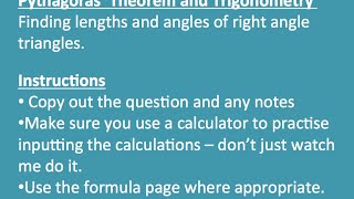 Pythag and Trig  (feel free to change speed to x1.5)