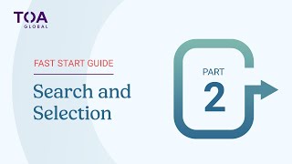 Part 2 – Search & Selection