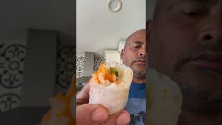 Spring roll with tiny fish eggs #food #deliciousfood #delicious #springroll