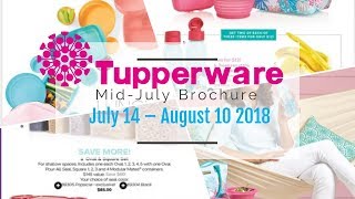 Tupperware Flyer Catalogue July 14 - August 10, 2018 Mid-July Brochure