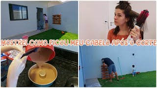 ESCOVEI OS CABELOS, FIZ BOLO, LIMPEZA DOS VIDROS, INSTALAMOS O PALLET |Amanda Maria