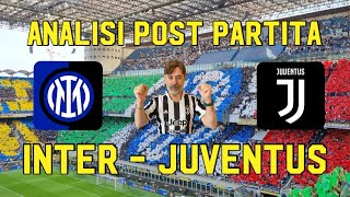 INTER   JUVENTUS   ANALISI POST PARTITA