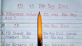 CD vs Blu ray disc|difference between CD and Blu ray disc in hindi|Blu ray disc vs CD|compact disc.