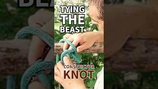 Tying The Beast: Master the Constrictor Knot in Seconds! #short #howto #knot #mrbeast