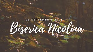 Program Seara 29.09.2024 Biserica Nicolina 2024