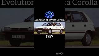 evolution of Toyota Corolla:#cars#toyota#corolla#japan#япония#evolution#automobile#subscribe#rek#рек