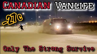 Real Alberta Vanlife Only The Strong Will Survive , Diesel Heater Failure in Freezing Conditions