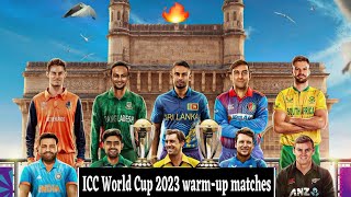 World Cup 2023 warm up matches schedule | Icc Announced schedule ||Cricket World