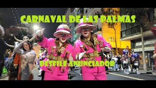 Carnaval de Las Palmas de Gran Canaria. Desfile Anunciador. 25 de Enero 2024