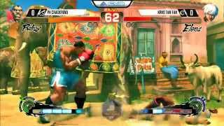 PH Crackfiend (Balrog) vs Krhs Tan-Tan (Elena) - EVO 2015 USF4 Pools - 720p/60fps