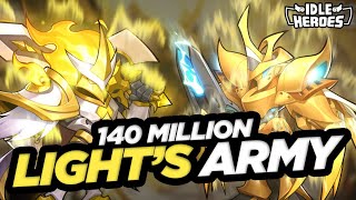 Idle Heroes - 140 MILLION Attack on Light's Army