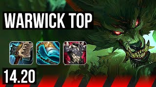 WARWICK vs PYKE (TOP) | Rank 2 Warwick | EUW Grandmaster | 14.20