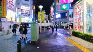 【Japan 4K】Rainy  Night  Walk  Ikebukuro　Tokyo GoPro HERO 10