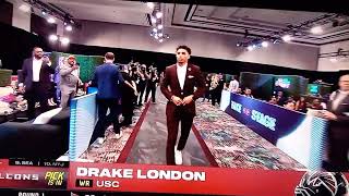 Atlanta falcons draft Drake London 8th overall!!