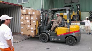 Đóng cont hàng xuất BEAU4625246 (40HC) | Hải Phòng Logistics.