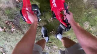 Milwaukee m-18 2724-20 battery leaf blower vs homelite gasoline leaf blower