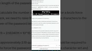 Does Password Length Matter? #password #shorts #trending