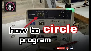 Brother #ke- 430f bartack #machine of circle program tutorial #