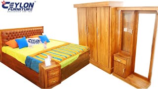 Bedroom Furniture- Sri Lankan Modern Furniture from Teak Wood- Teak Bedroom Suites -CEYLON FURNITURE