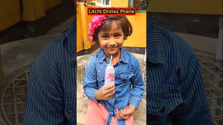 Litchi🍸 Drinks Prank💥😂 #shorts #colddrinks #funnyvideo #trishikarimpa