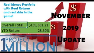 Project 1 million - November 2019 Update - $159,361.21