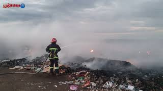 На Буковині в місті Заставна на сміттєзвалищу сталася пожежа через необережне поводження з вогнем