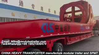 Blade Lifter, Blade Adaptor with Modular Trailer, suitbale 1000tons/m blade, Chinaheavytransporter