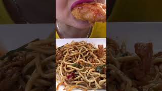 Yummy chinese noodles & Chinese fries chicken