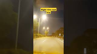 Night view road trip in taichung