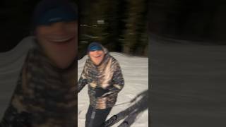 Taking my blind friend skiing