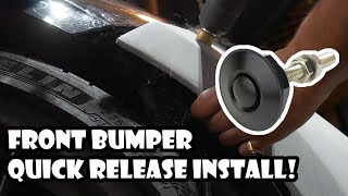 HOW-TO: Installing Quick Release Front Bumper Buttons!