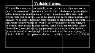 Tipos de variables