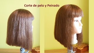 Corte de pelo Bob Largo paso a paso | Corte de pelo Bob Largo sin capas | Corte de cabellos