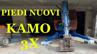 ESCAVATORE RAGNO: Kamo 3X rifacimento stabilizzatori