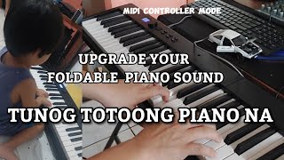 Foldable Piano Pwedeng Midi Controller sa Piano VsT PC | Tunog Totoong Piano Na demo by Rider Kikomi