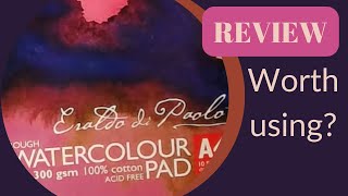 Watercolour paper review - Eraldo di Paolo 300 gsm rough: PROS & CONS