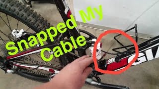 Replacing a snapped shifter cable