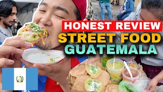 HONEST FOOD REVIEW ON STREET FOODS FROM OLD TOWN OF ANTIGUA, GUATEMALA 🇬🇹