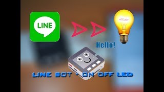 LineBot - ON OFF Led and buzzer  with M5Stack