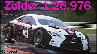 Assetto Corsa Competizione - Lexus RC F Zolder 1:26.976 | PC & Gamepad