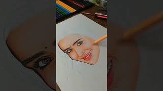 Rate this art 10/? | Shardha Kapoor #drawing #art #artist #trending #shorts #youtubeshorts