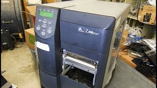 How to replace a platen roller on a Zebra Z4Mplus label printer