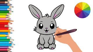 COMO DIBUJAR UN CONEJO | FÁCIL | DibujoXpress