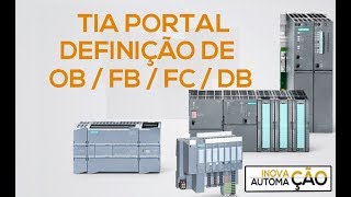 Definição de OB / FB / FC / DB em Programação PLC CLP Siemens TIA Portal