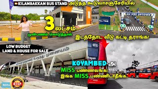 யாரும் கொடுக்க முடியாத விலையில்😱Land & House for sale in Chennai Kilambakkam Bus Stand Near | DTCP